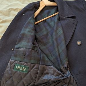 Large Navy Blue Ralph Lauren Winter Coat